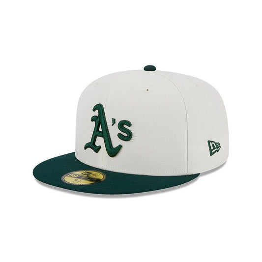 Oakland Athletics Team Colour
59FIFTY Stone/Green Fitted Cap