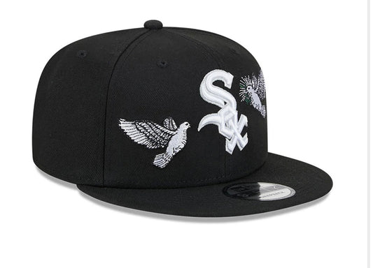 Chicago White Sox 59Fifty Peace Black Fitted Cap